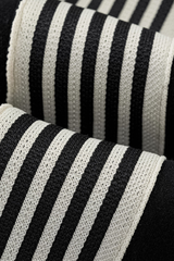 Men's 350g Color Block Stripe Pockets Straight Leg Pants