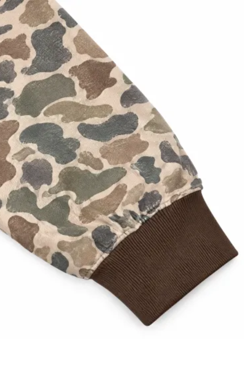 Women's Fall Color Block Camouflage Mockneck Sweatshirt
