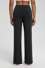 Sand-washed air-loft yoga long pants