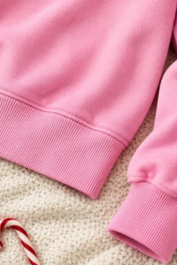 Women's Fall Christmas Colorful Letter Mock Neck Sweatshirt
