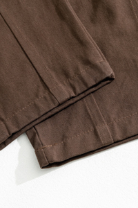 Men's Fall 100% Cotton Washed Drawstring Fleece-Lined Pants
