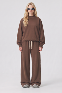 Unisex Fall Fleece Mock Neck Sweatshirt and Sweatpants Sets