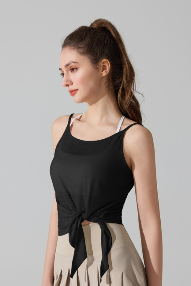 Women's Sweat-Wicking Breathable Side-split Yoga Tank Top