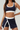 Contrasting round-neck skirt 2-piece set