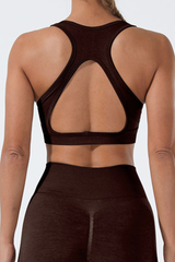 Women's Sport U-neck Cross Back Seamless Bra