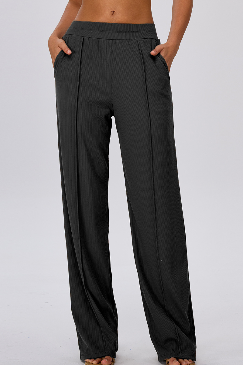 Women's Athletic Side Pocket Loose Casual Yoga Pants