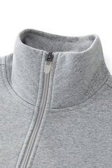 Women's Fall Half Zip Stand Collar Sweatshirts And Drawstring Shorts