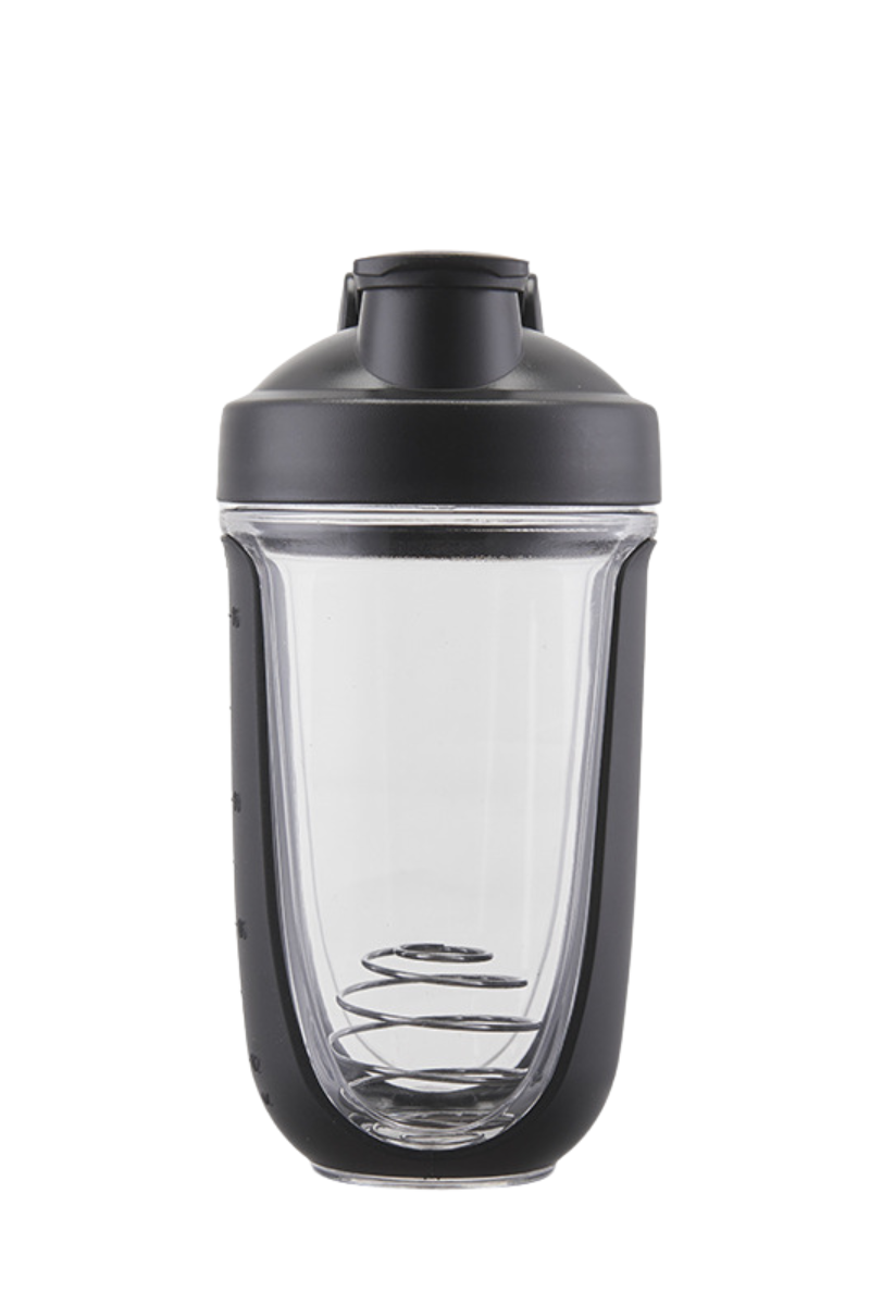 500ml Shaker Bottle With Clear Body (Logo Customization)