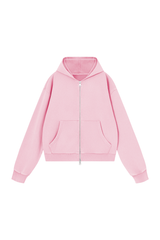 Unisex Fall Washed Vintage Boxy  Comfort Color Hooded Jacket