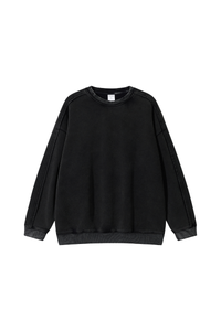Men's Fall/Winter Fleece-Lined Dyed Vintage Pullover