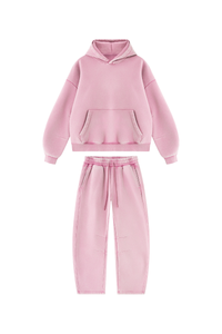Unisex Fall Fleece Sets:Relaxed Hoodie And Sweatpants