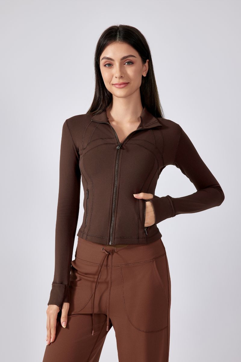 Women Breathable Fitness Active Yoga Jacket