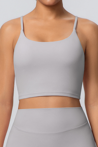 Women's Athletic U-neck Slim Shoulder Strap Bra