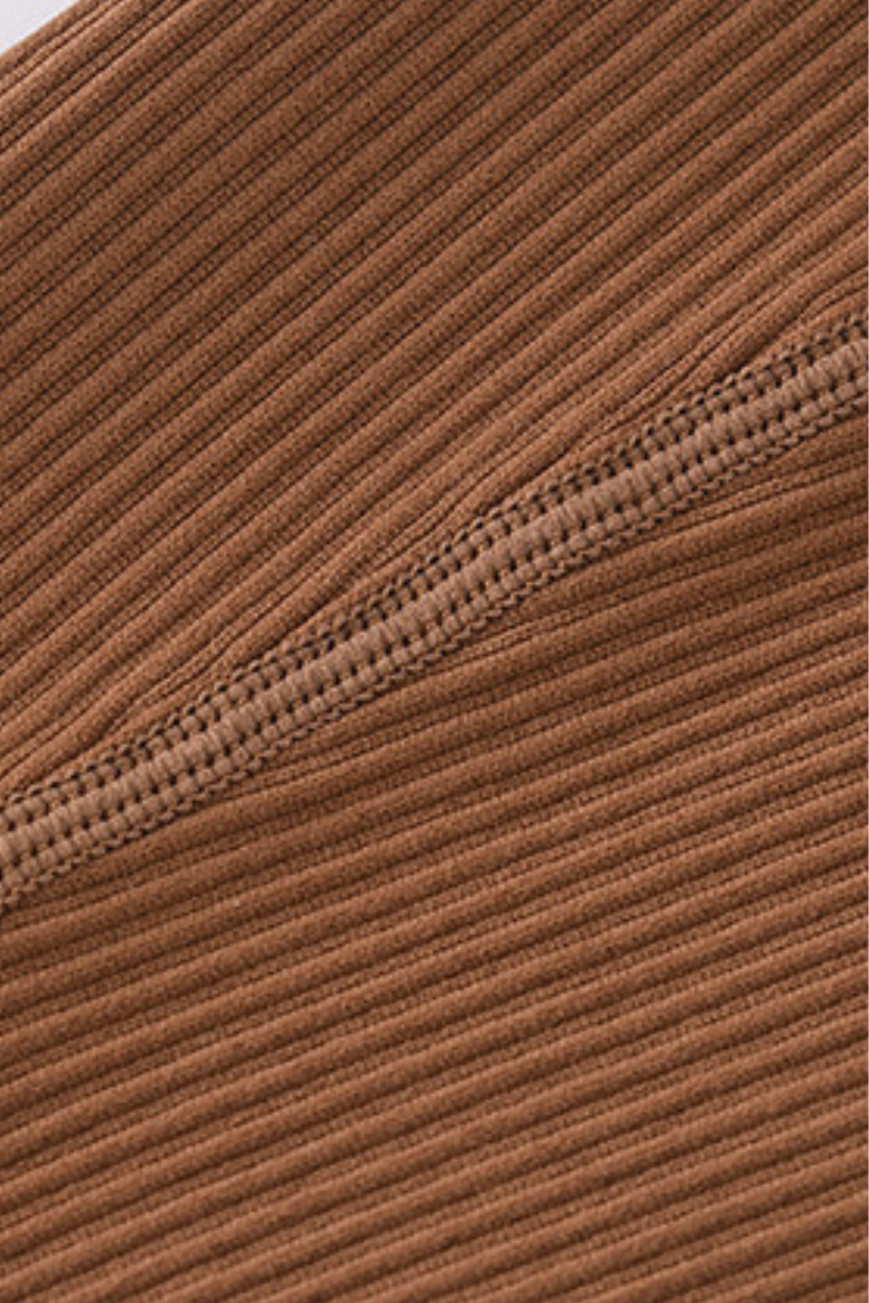 Women High-Waist Ribbed High-Waist Leggings