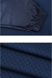 Men's Mesh V-Neck Raglan Color Block Long Sleeve Jersey