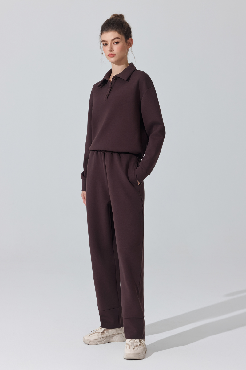 Women's Drawstring Straight-Leg Casual Pants