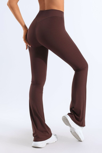 Women's Bare Feel No Front Seam Slim Flared Yoga Pants