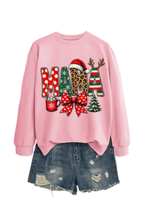 Women's Winter/Fall Christmas Santa Multi-color Pullover