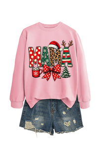 Women's Winter/Fall Christmas Santa Multi-color Pullover