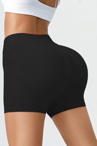 Women's High-Waisted Pleated Buttocks Lift Sculpting Short