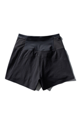 Women's Wide Waistband Running Shorts with Built-in Liner