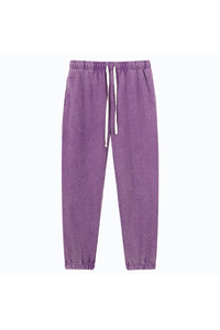 Unisex Fall Vintage Washed Elastic Waist Drawstring Joggers