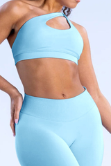 Women's Athletic One Shoulder  Asymmetric Bra