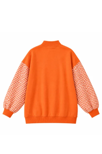 Women's Fall Christmas Letter Embroidery Mockneck Sweatshirt