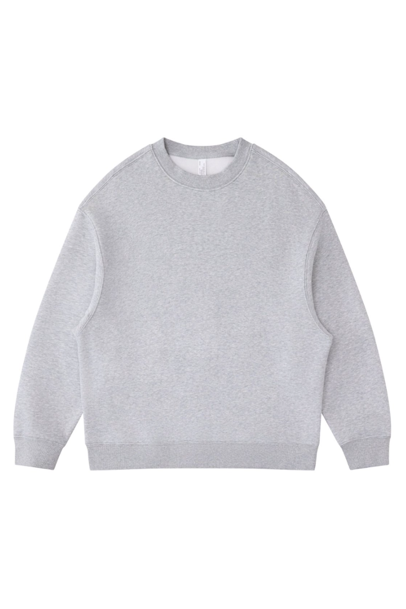Women's Fall Fleece‑Lined Drop Shoulder Oversized Pullover