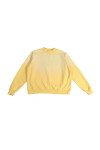 Women's Fall Fleece Vintage Gradient Mock Neck Sweatshirt