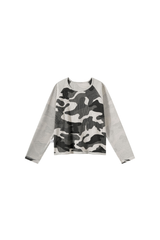 Unisex Fall Camo Waffle Breathable Long Sleeve Top