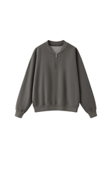 Women's Fall Vintage Washed Fleece Quarter Zip Sweatshirt