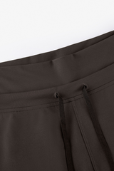 Women's Double Waist Drawstring Wide Straight Leg Yoga Pants