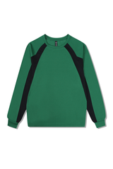 Men's Fall Color Block Raglan Long Sleeve Sports Jersey