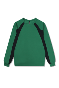 Men's Fall Color Block Raglan Long Sleeve Sports Jersey