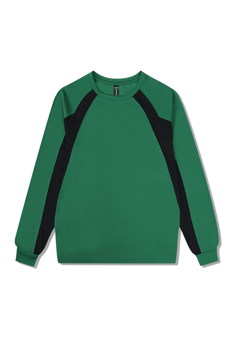 Men's Fall Color Block Raglan Long Sleeve Sports Jersey