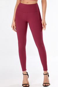 Women's Athletic Hip-lifting Solid Yoga Leggings