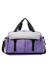 Color-Block Multi-Pocket Large Capacity Travel & Fitness Bag