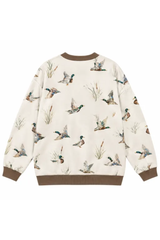 Women's Fall Custom Appliqué Embroidery Oversize Sweatshirt