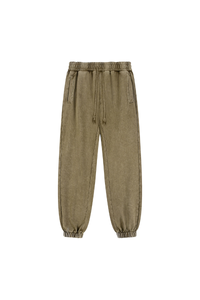 Unisex Fall 100% Cotton Vintage Washed Jogger