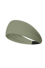 Women's exercise sweat-absorbing headband.