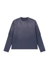 Women's  100% cotton Vintage Wash Gradient Relaxed Pullover