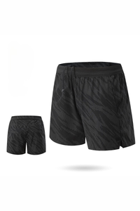 Men's Reflective Dot 2-in-1 Racing Running Shorts