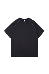Men's Outdoor Striped Color-Block Relaxed Quick Dry T-Shirt