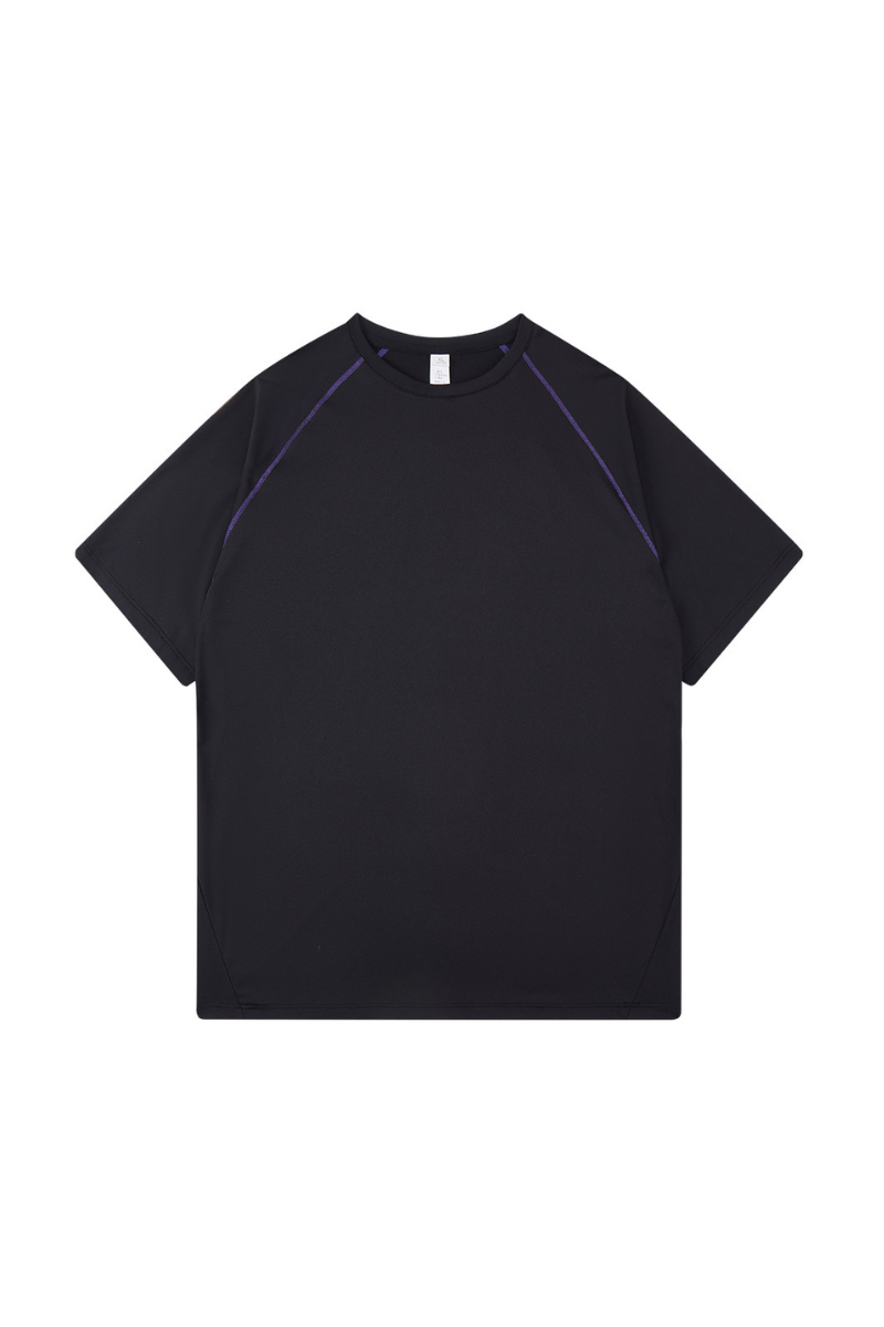 Men's Outdoor Striped Color-Block Relaxed Quick Dry T-Shirt