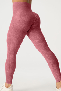 Women's Seamless Pleated Slim Yoga Leggings