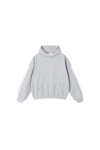 Unisex Fleece Raw Edge Spliced Fake Two Piece Hoodie