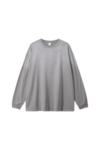 Men's Fall 100%Cotton Vintage Washed Drop Shoulder Pullover