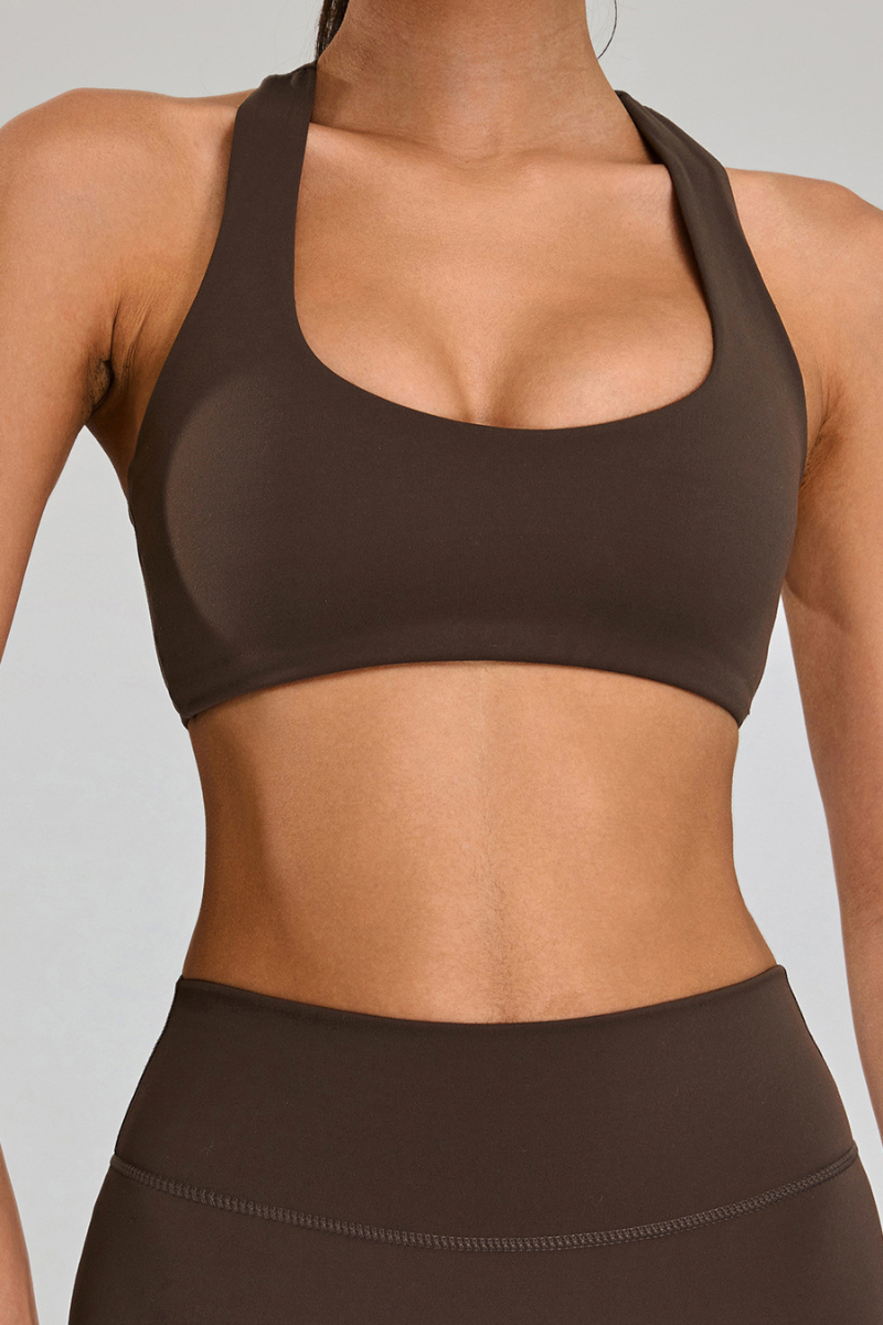 Women’s U-neck Racer-Back Back Beauty Sports Bra