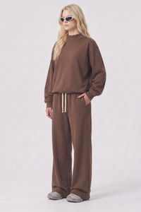 Unisex Fall Fleece Mock Neck Sweatshirt and Sweatpants Sets